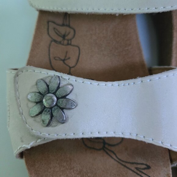 Josef Seidel Tonga '04 Sandal Cork Leather Comfort Hook And Loop Closure Size 39 - Picture 7 of 10